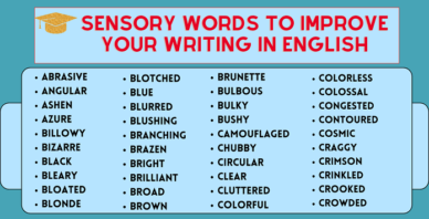 Sensory Words List
