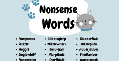 Nonsense word lists