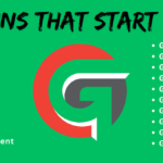 All Nouns That Start With G in English