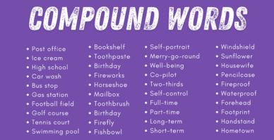 list of compound words