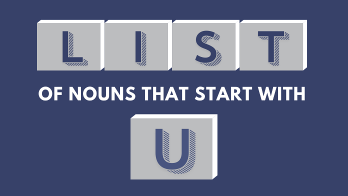 Nouns that start with u
