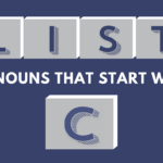 Nouns that start with C
