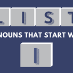 Nouns that start with I