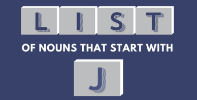 Nouns that start with J