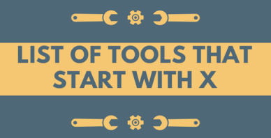Tools that start with X
