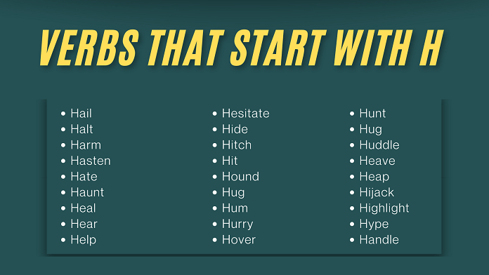 Verbs that start with H