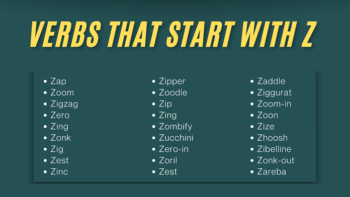 Verbs that start with Z