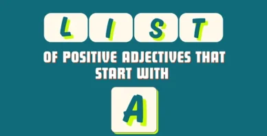 Positive Adjectives That Start With A