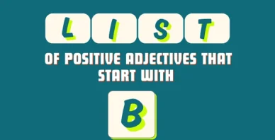 Positive adjectives that start with B