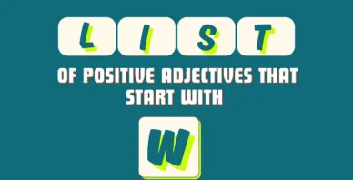 Positive adjectives that start with W