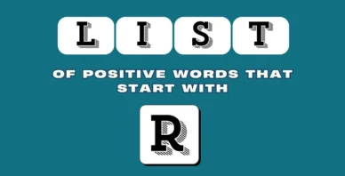 Positive words that start with R