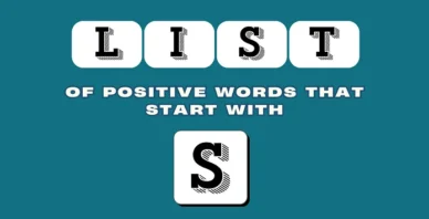 Positive words that start with S