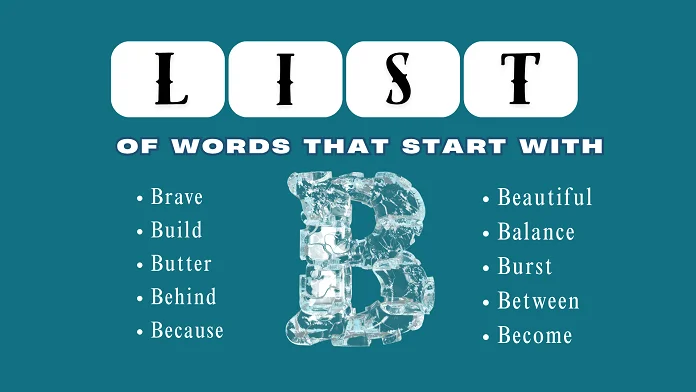 words that start with B