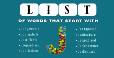 words that start with J