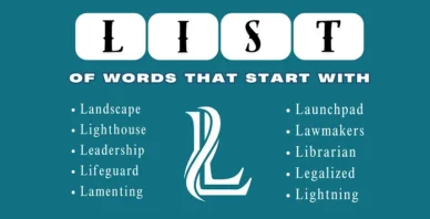 words that start with L