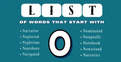 words that start with O