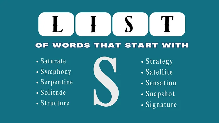 words that start with S