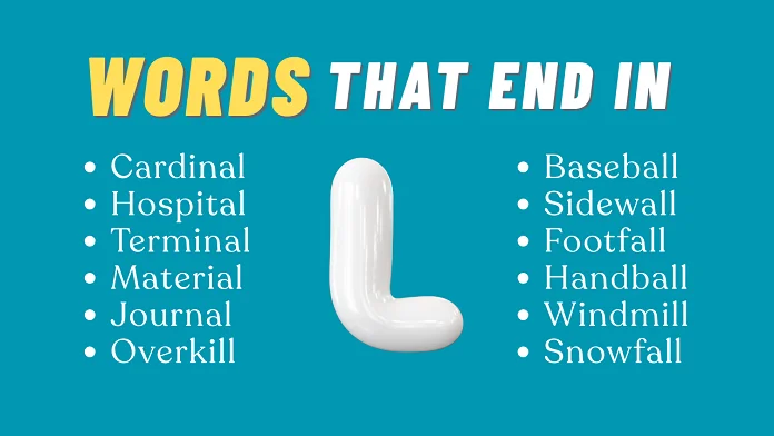 words that end in L