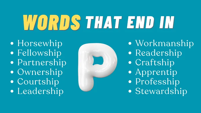 words that end in P