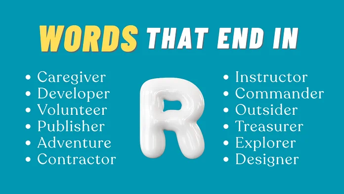 words that end in R
