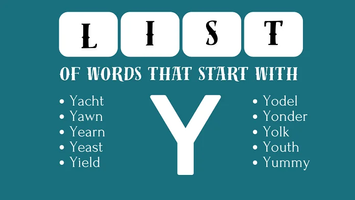 words that start with Y