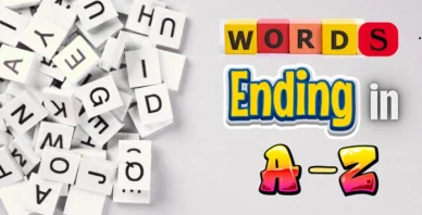 Words That End in From A to Z