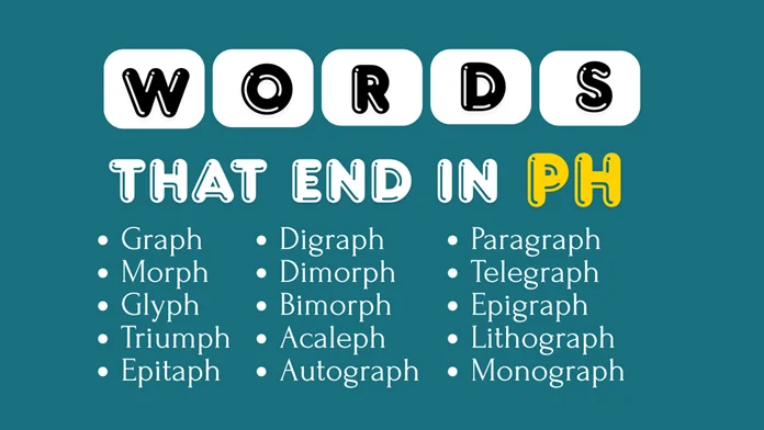 words that end in PH