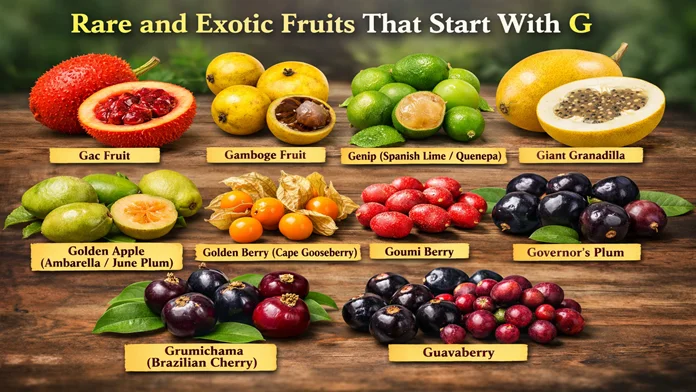 rare and exotic fruits that start with g