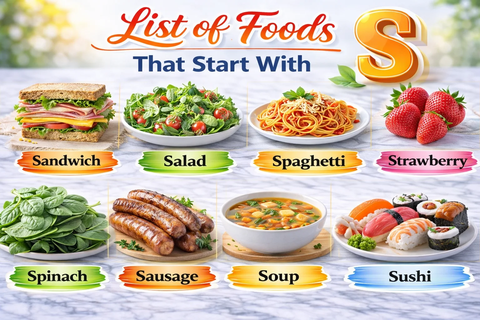 Foods That Start With S