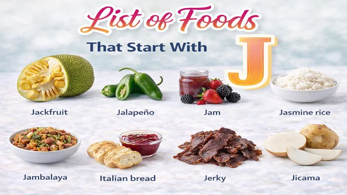 Foods that start with j
