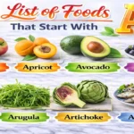 Foods that start with the letter A
