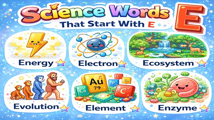 Science Words That Start With E