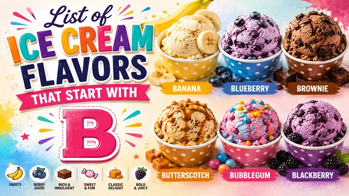 Ice Cream Flavors with B