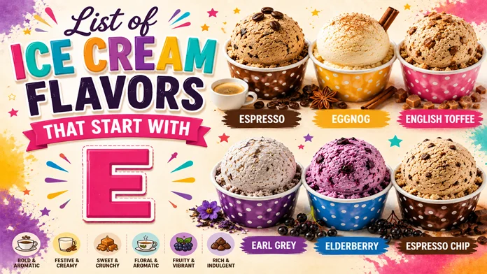 Ice Cream Flavors with E