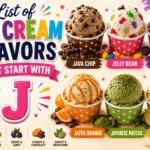 Ice Cream Flavors with J