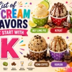Ice Cream Flavors with K