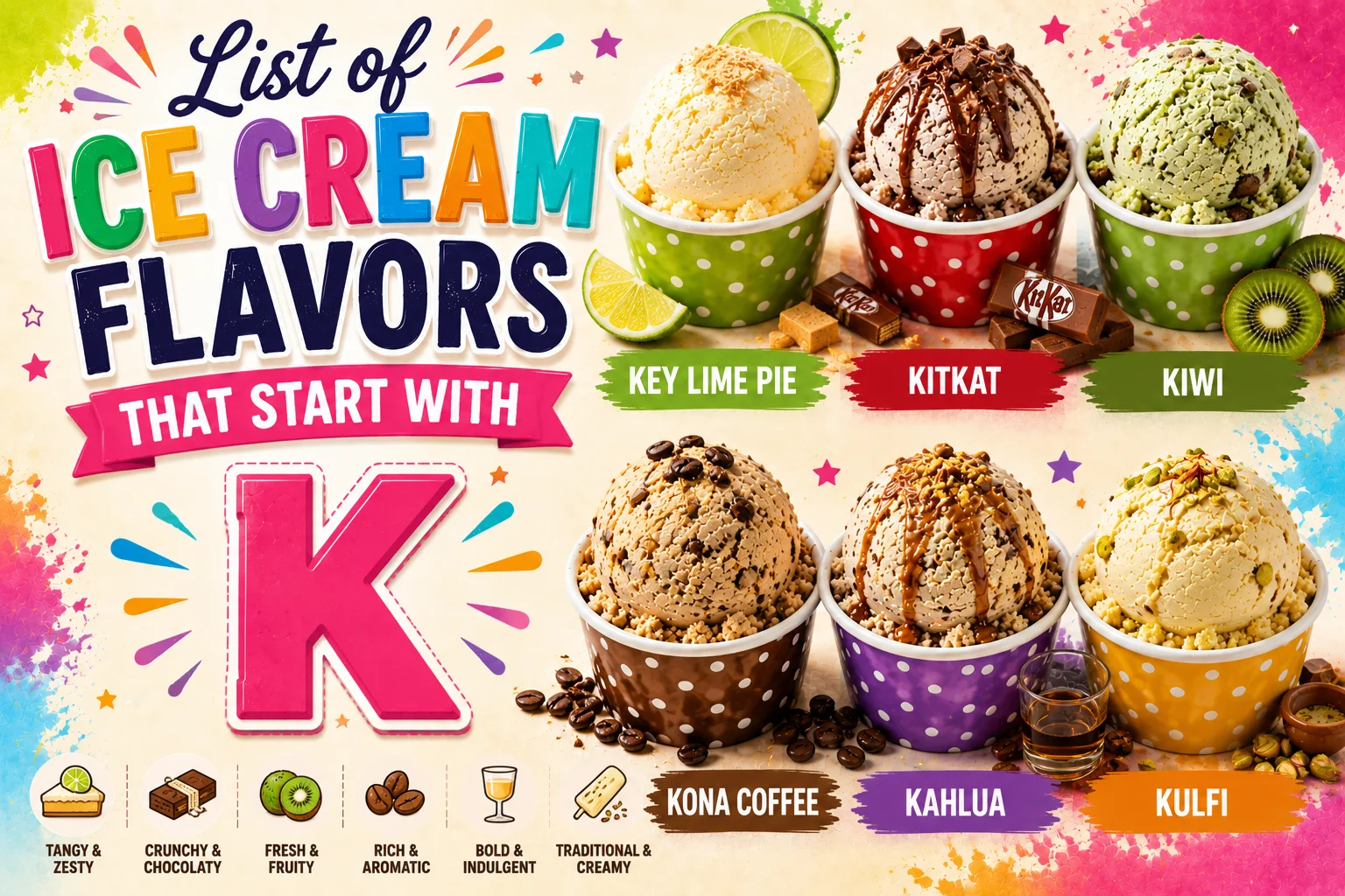 Ice Cream Flavors with K