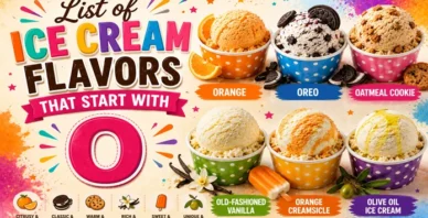 Ice Cream Flavors with O