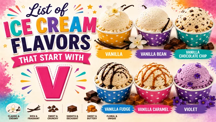 Ice Cream Flavors with V