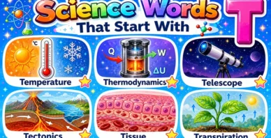 Science Words That Start With T