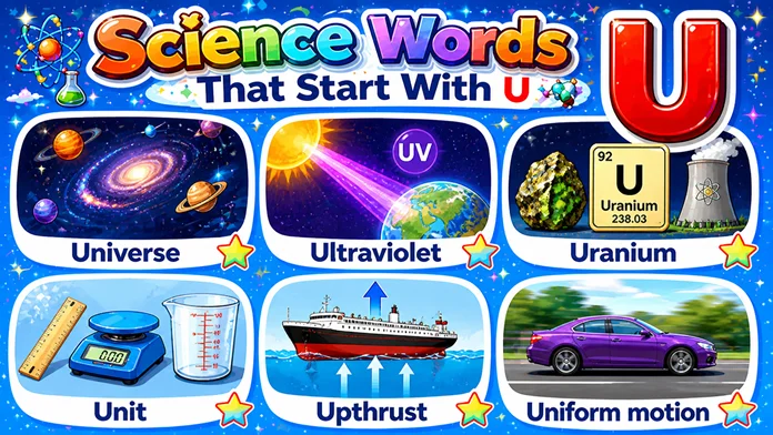 Science Words That Start With U