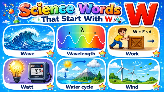 Science Words That Start With W
