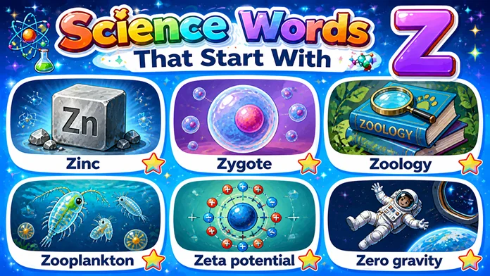Science Words That Start With Z