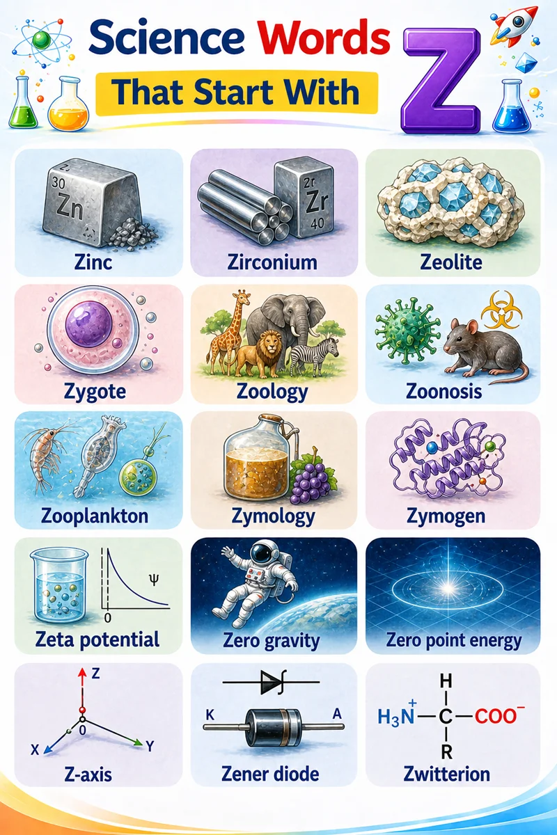 science terms that start with z