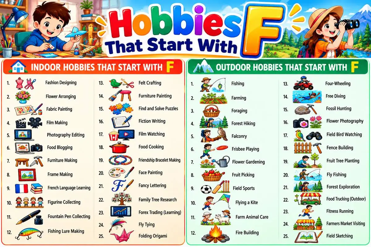 Hobbies That Start With F: 100+ Fun Hobbies to Explore