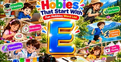 Hobbies That Start with E