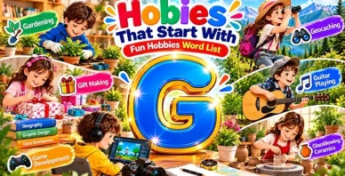Hobbies that start with G