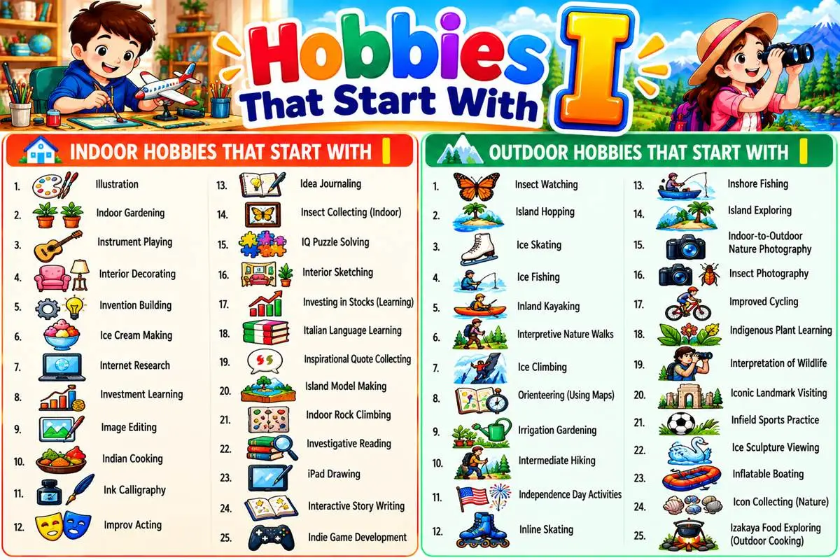 Hobbies That Start With I: 100+ Fun Hobbies to Explore