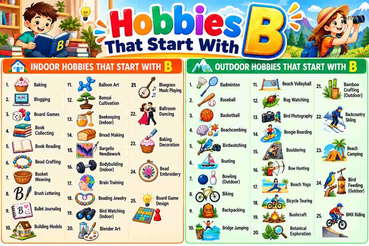 Fun hobbies that begin with b